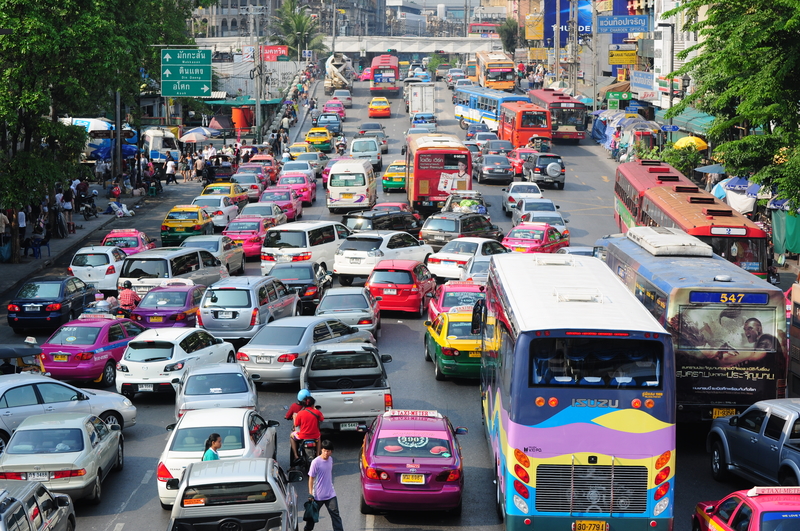 Traffic congestion in downtown, Bangkok, Thailand (source:ID 13572763 © Roman Knertser | Dreamstime.com)