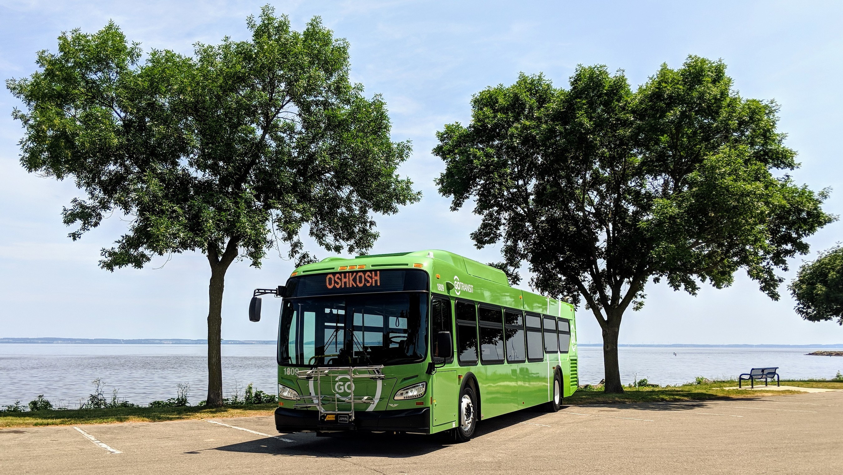 Go Transit vehicles operate on a fixed route system (Credit – Go Transit in the city of Oshkosh, Wisconsin)