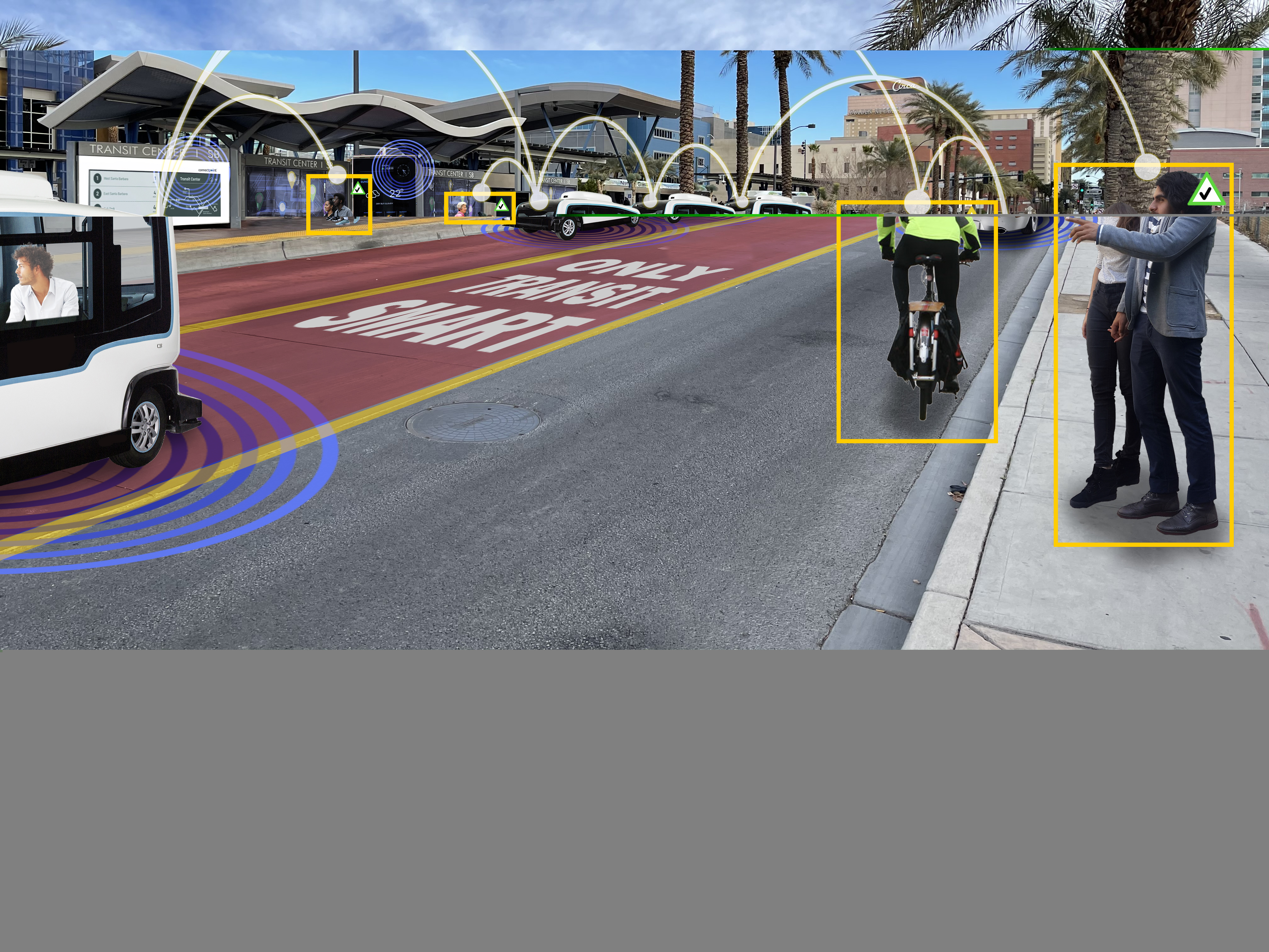 Stantec Las Vegas Medical District GoMed Programme Automated Circulator and Connected Pedestrian Safety Program 