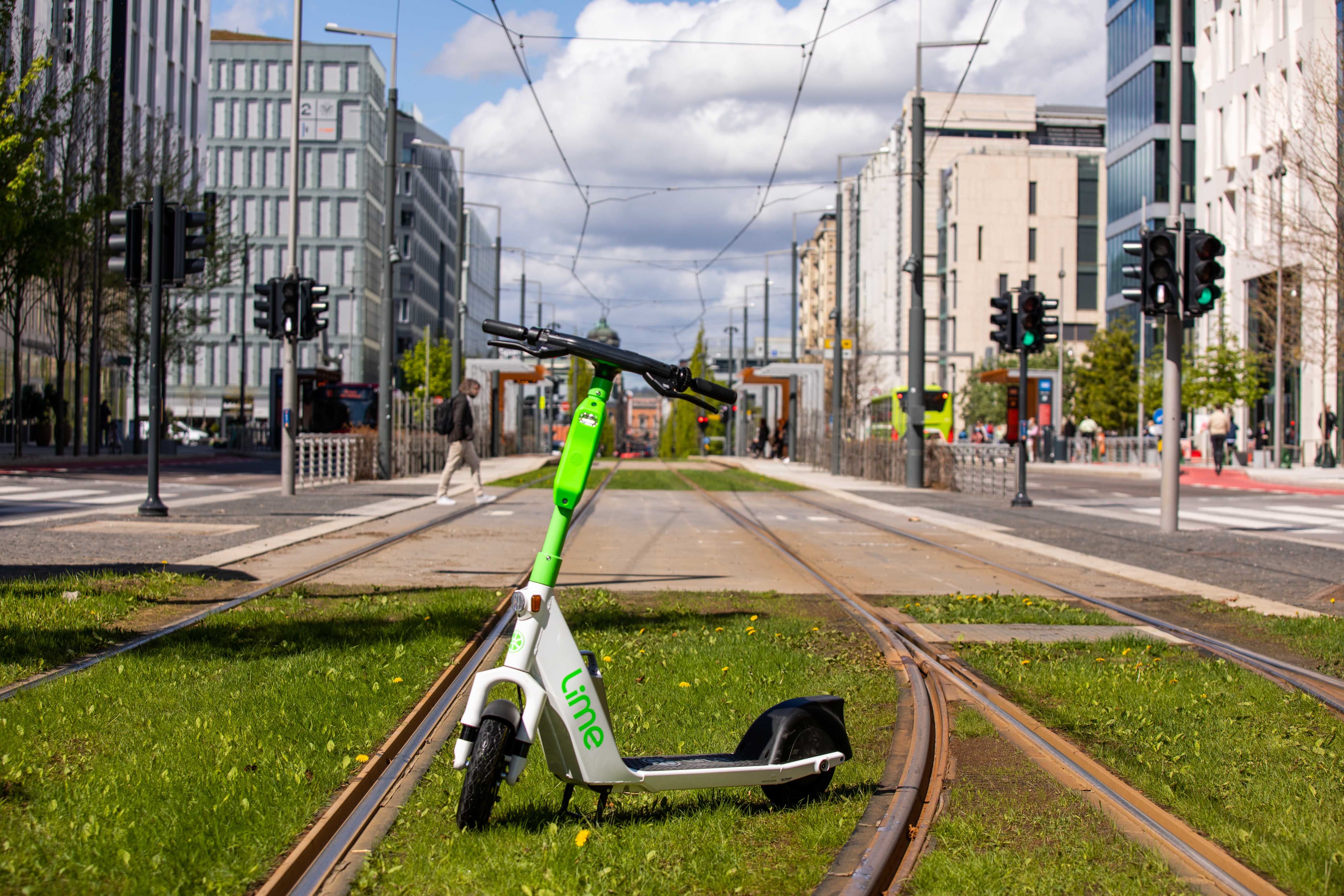 Lime bike Swarco road safety (credit: Lime)