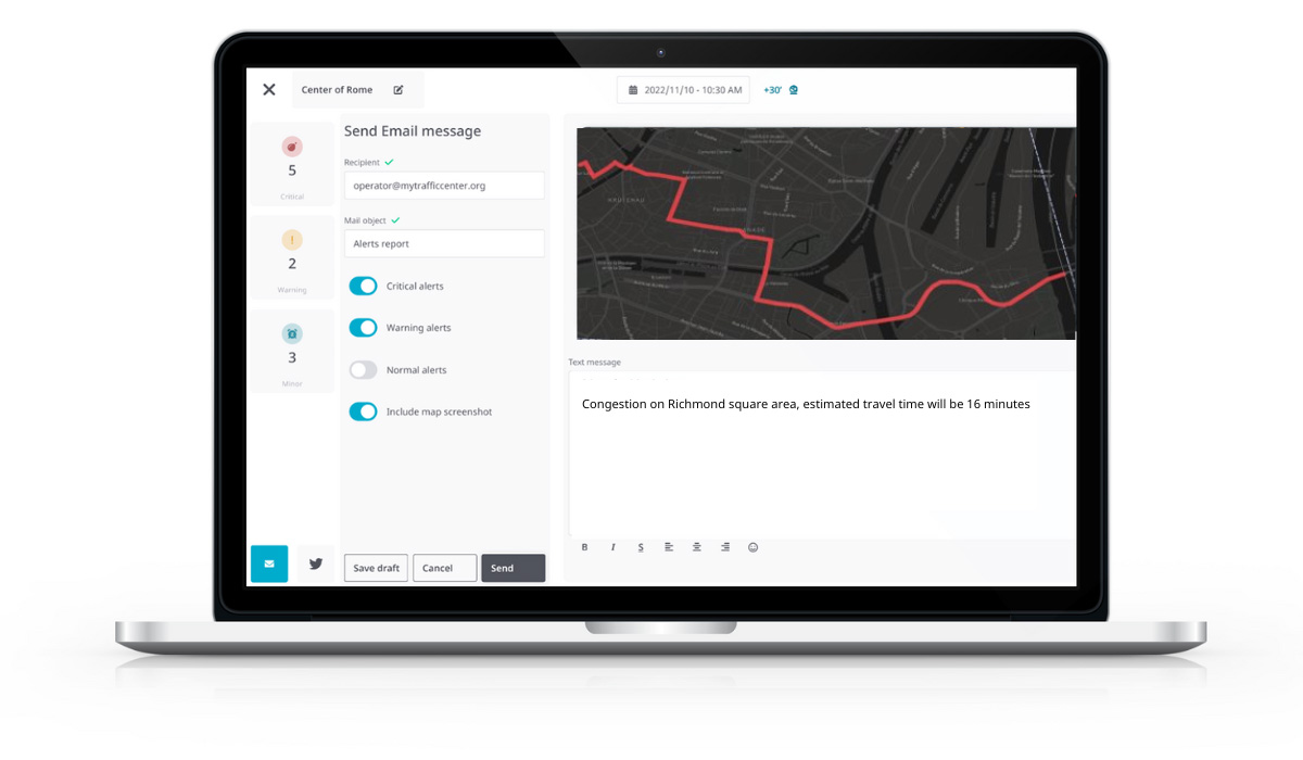 PTV  traffic prediction machine learning AI congestion