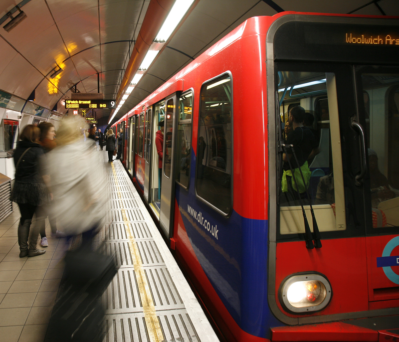 London Docklands driverless automated light rail © Anizza | Dreamstime.com