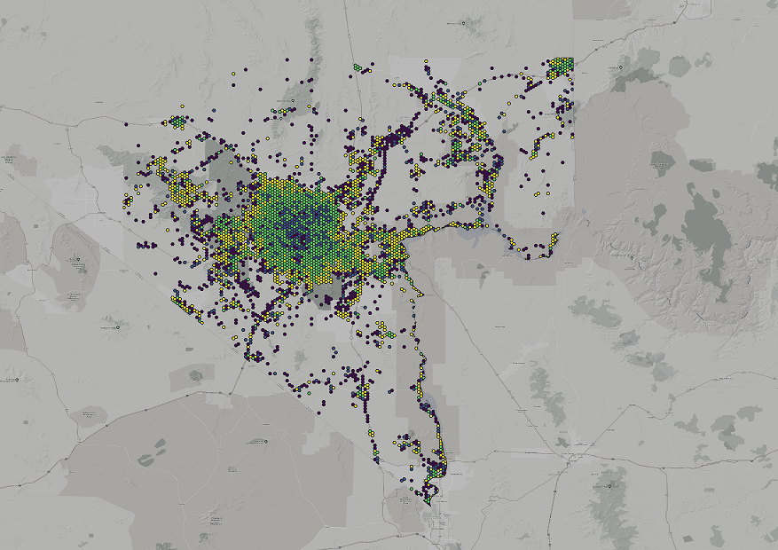 StreetLight Data pedestrian activity data 2020 2019