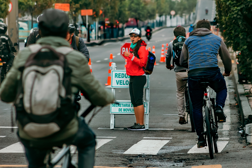 Bogotá in Colombia added 76km of cycle lanes to its network as a swift response to Covid-19 © Lasfotosdegabo | Dreamstime.com