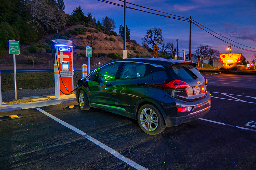 Electric vehicle charging infrastructure roll-out may be slowed if the economy gets choppy © Mikechapazzo | Dreamstime.com