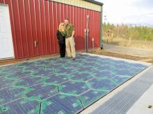 Solar parking lot in Idaho