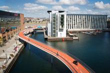 Bicycles on the new Snake Bridge -Pic Ursula Bach.jpg