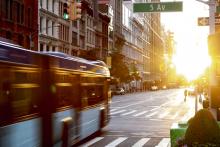 NYCDoT assistance ensured signs along the M23 SBS bus route display decals that enable the use of the app (© Ryan Deberardinis | Dreamstime.com)