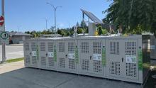 Urban Racks bike lockers Vancouver TransLink SkyTrain Hub Cycling  bike docks