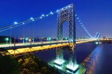 The George Washington Bridge spans the Hudson River between New York and New Jersey and ‘most likely never would have been built in the absence of toll funding and toll finance’ © Sean Pavone | Dreamstime.com