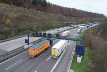 Swarco all-lane running motorway hard shoulder ITS technology