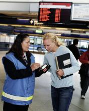 Transport staff using the Context-Aware system.