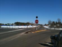 United States Highway 53 (US53) and Wisconsin State Highway 77 (STH 77) intersection