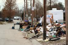 Flood damage in Louisiana